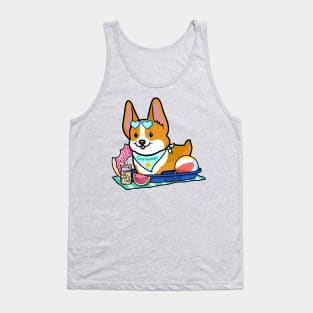 Summer Corgi Tank Top